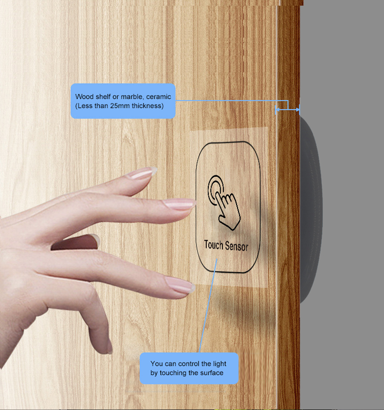 Max 25mm 12V&24V Wood Glass Acrylic Hidden Touch Dimmer Sensor Switch01 (13)