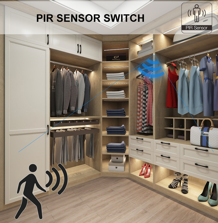 12V&24V Surfaced PIR Motion Sensor Switch For Wardrobe01 (14)