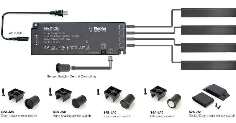 Cabinet drawer LED Strip light-connection2