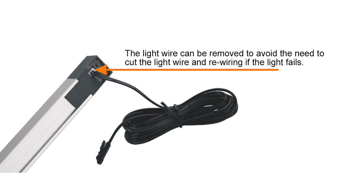 D01A-LED Strip light with door trigger sensor-Cable&light body separation