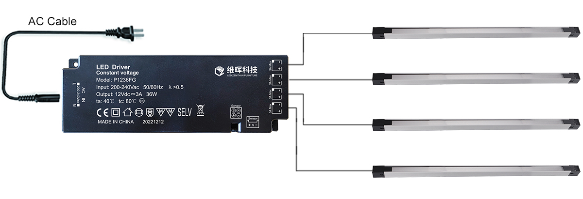 D01A-LED Light for Drawer-led driver connection 