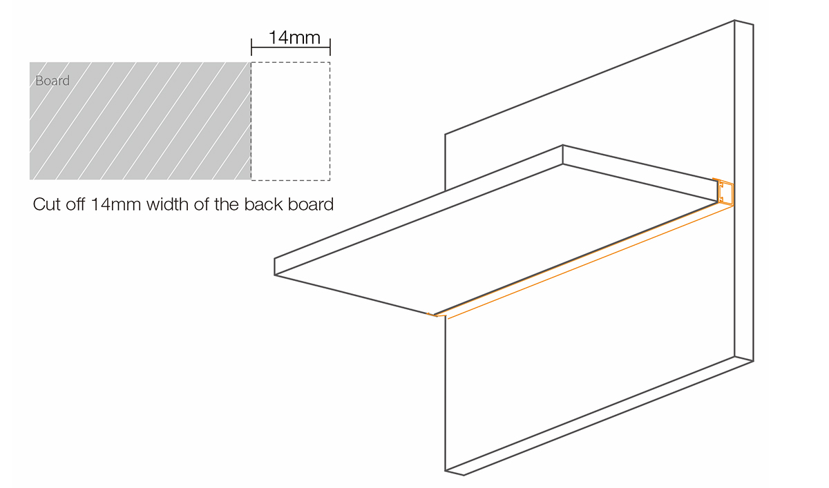 F04-Rear LED shelf light-installaion