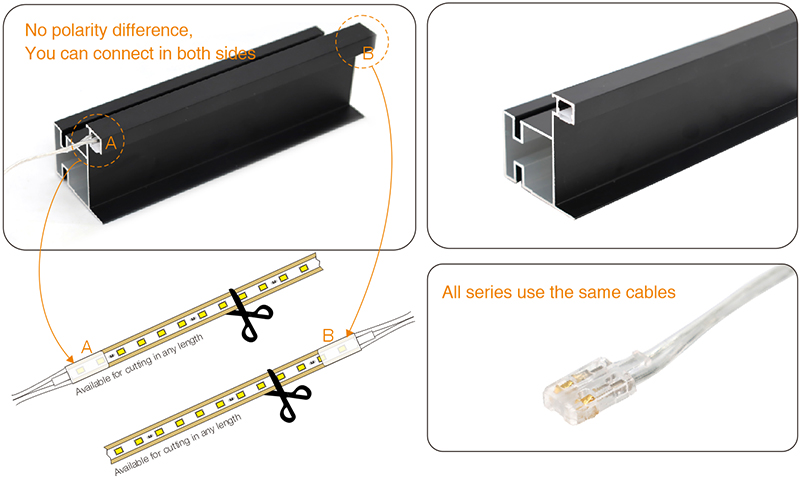 Gola series LED strip light-no polarity difference