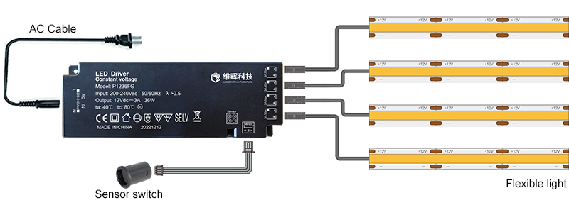 JCOB-480W8-OW3 COB led strip light (9)