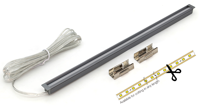 MH02B- Recessed LED Strip light-Oblique lighting-cutting freely everywhere