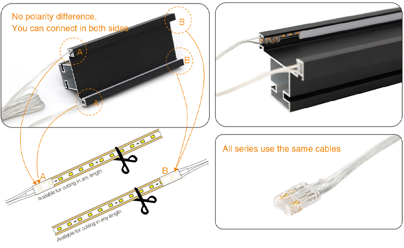 MH10B-12V  Drawer&Door LED Cabinet light- no polarity difference