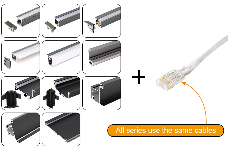 MH11B-12V Low power cabinet strip light-sharing cable