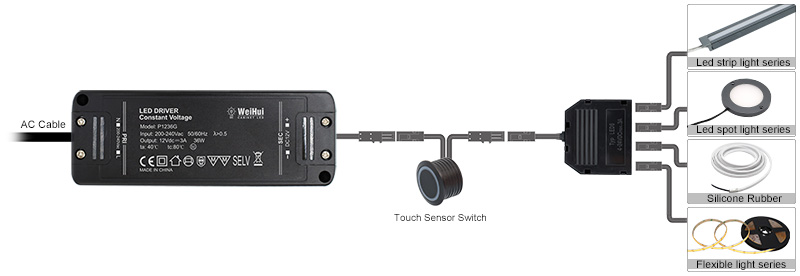 12V&24V blue indicator switch