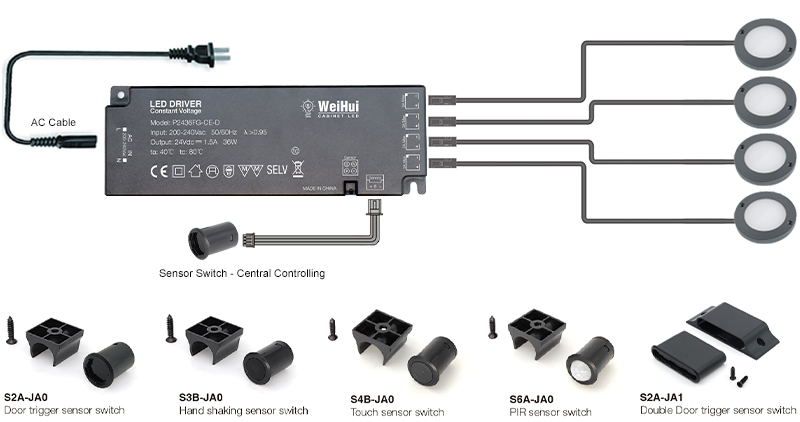 High CRI Round spot light-LED Smart Driver connection